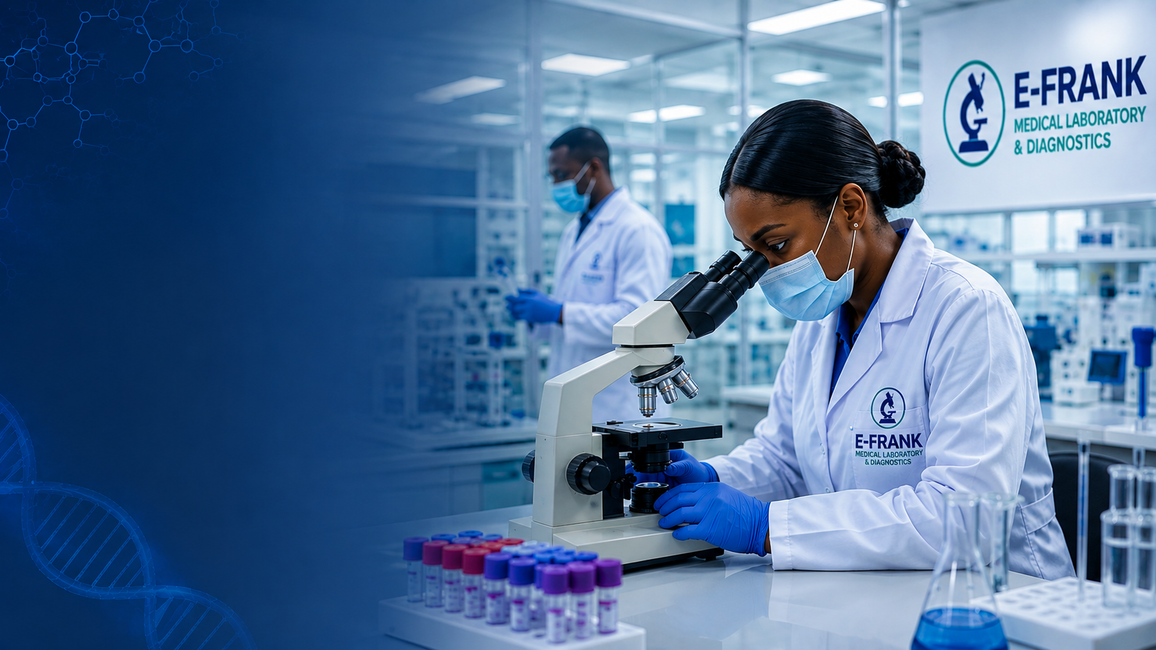 Medical laboratory background